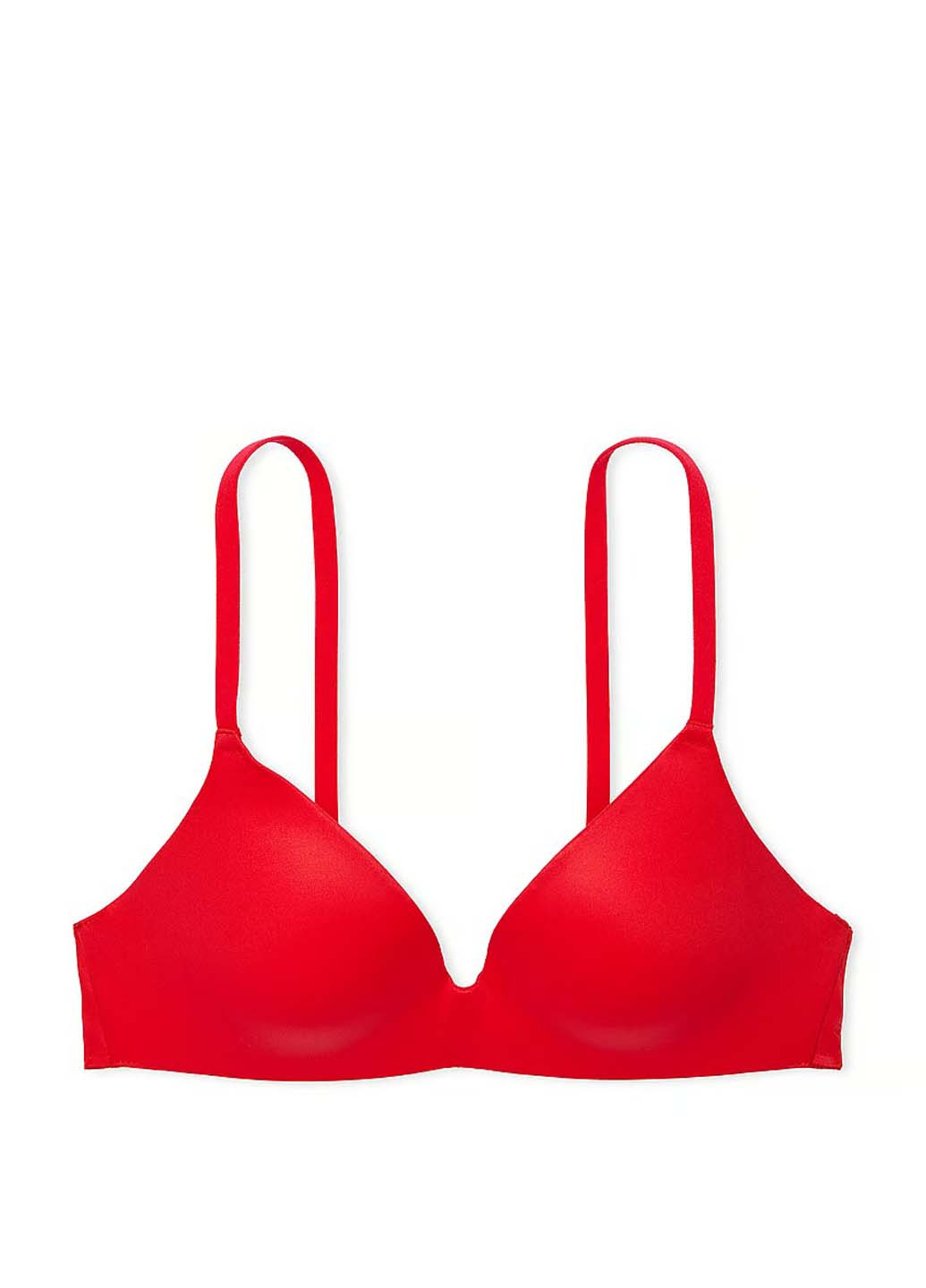 Красный бюстгальтер Victoria's Secret без косточек полиамид