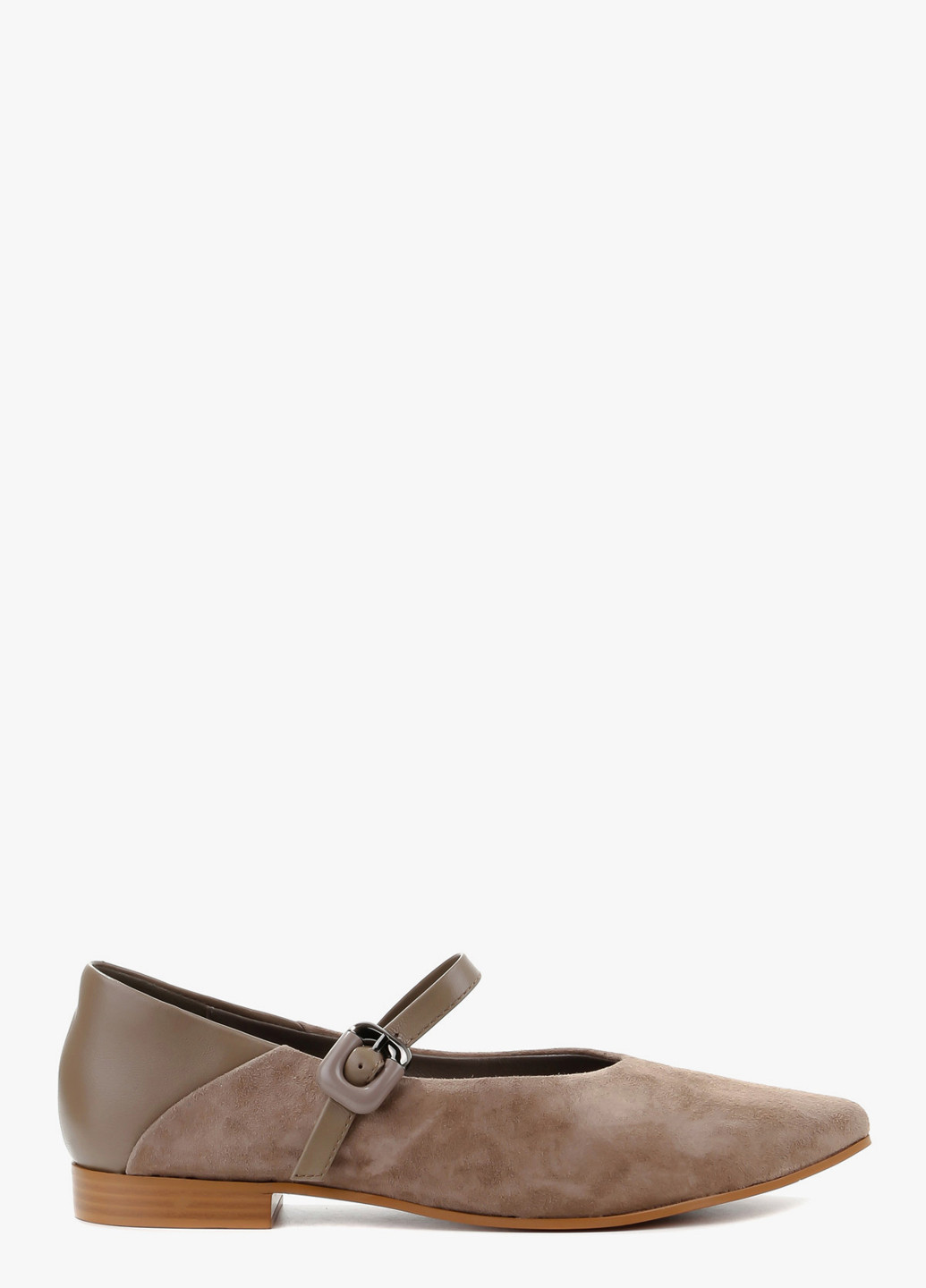 Le'BERDES Туфлі мері джейн сіро-бежевий з натуральна замша, україна — демісезон (322646256)