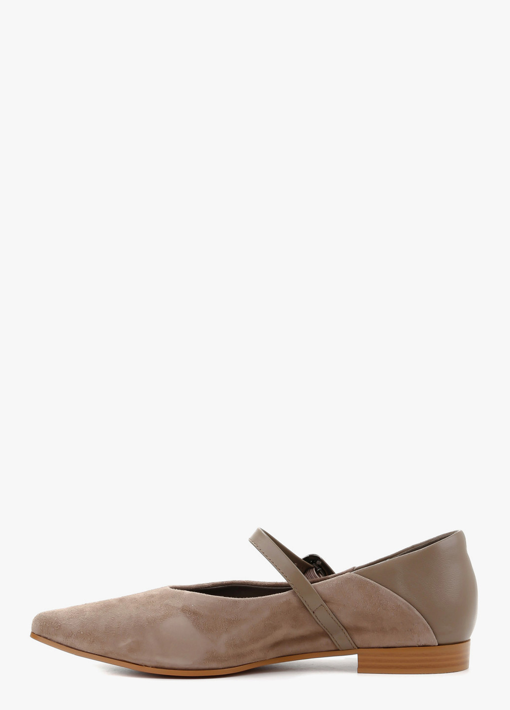 Le'BERDES Туфлі мері джейн сіро-бежевий з натуральна замша, україна — демісезон (322646256)