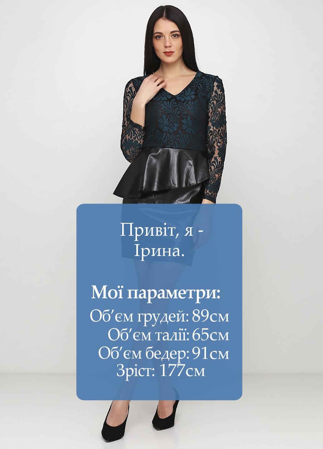 Черное коктейльное платье футляр Sedato однотонное