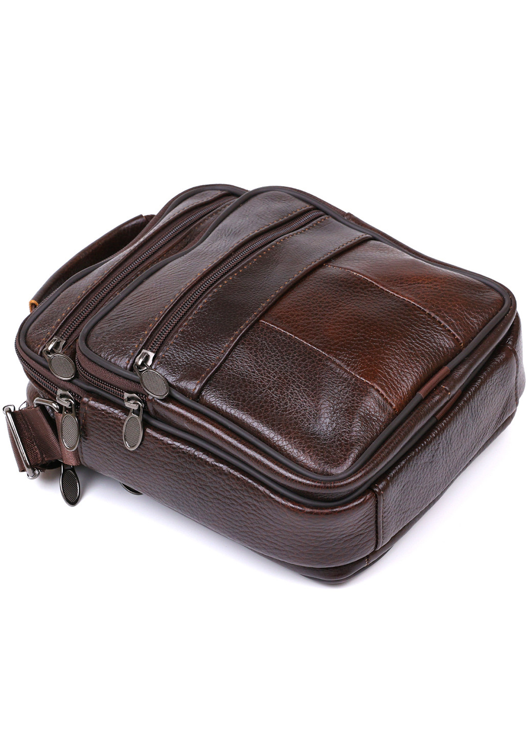 Чоловіча шкіряна сумка 19х21х8 см Vintage (253491236)