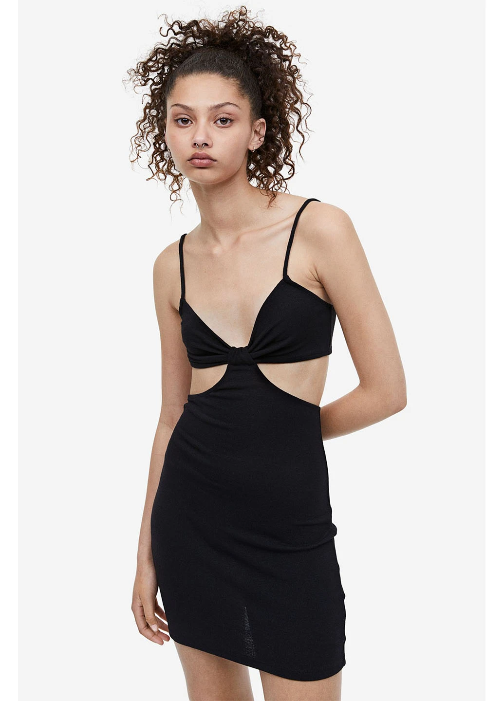 Чорна сукня H&M однотонна