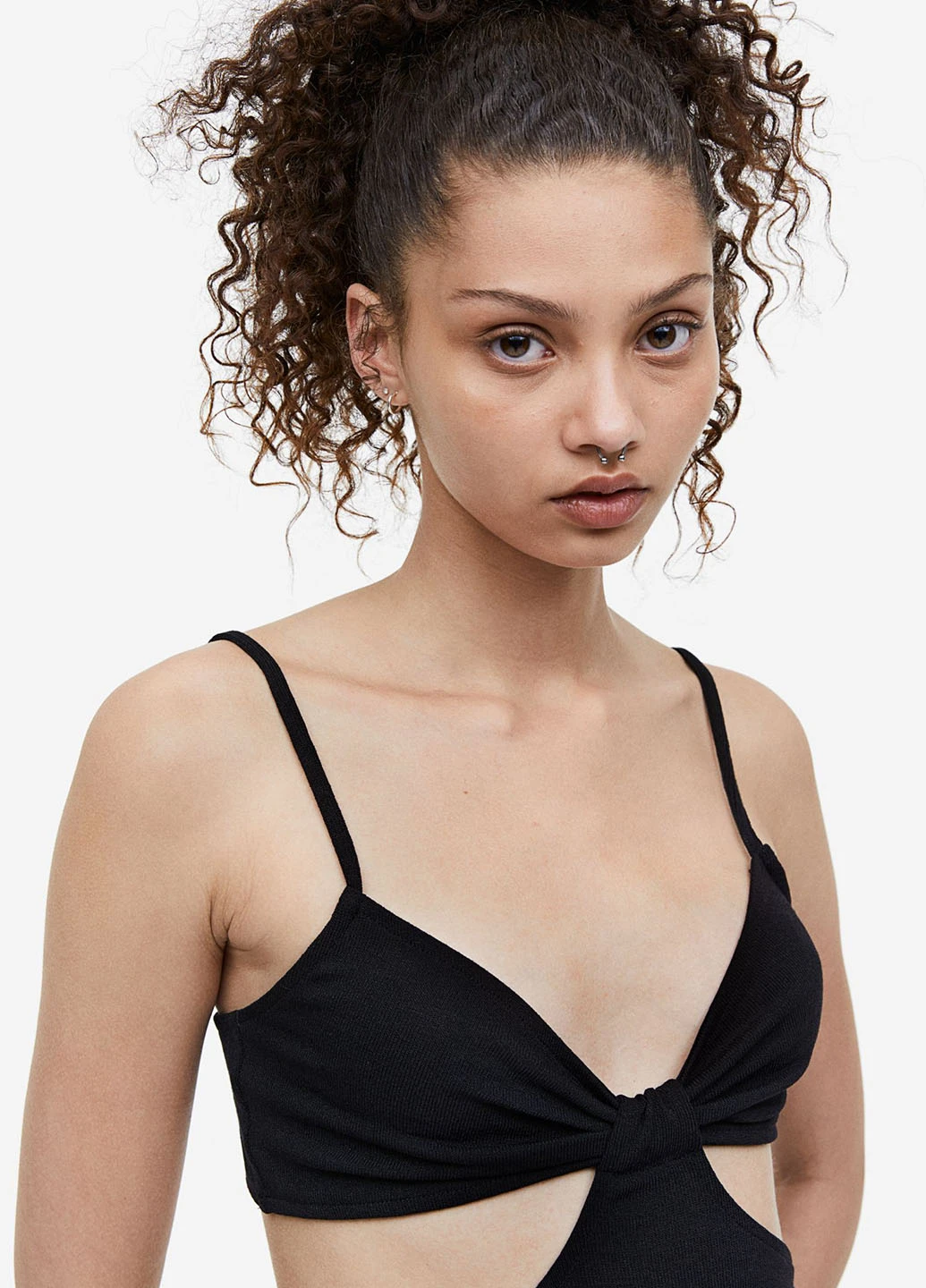 Чорна сукня H&M однотонна