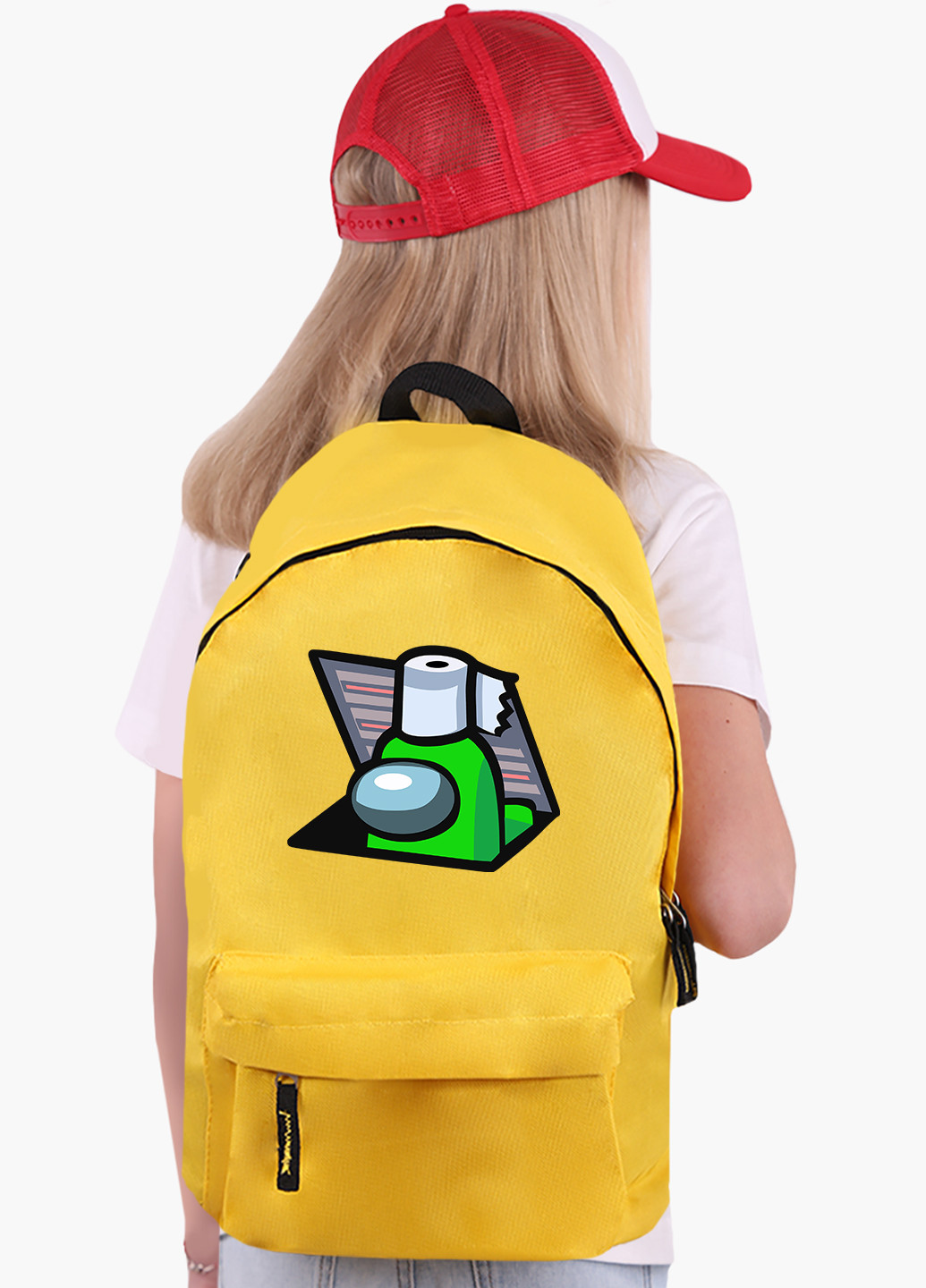 Детский рюкзак Амонг Ас Зеленый (Among Us Green) (9263-2592) MobiPrint (217075108)