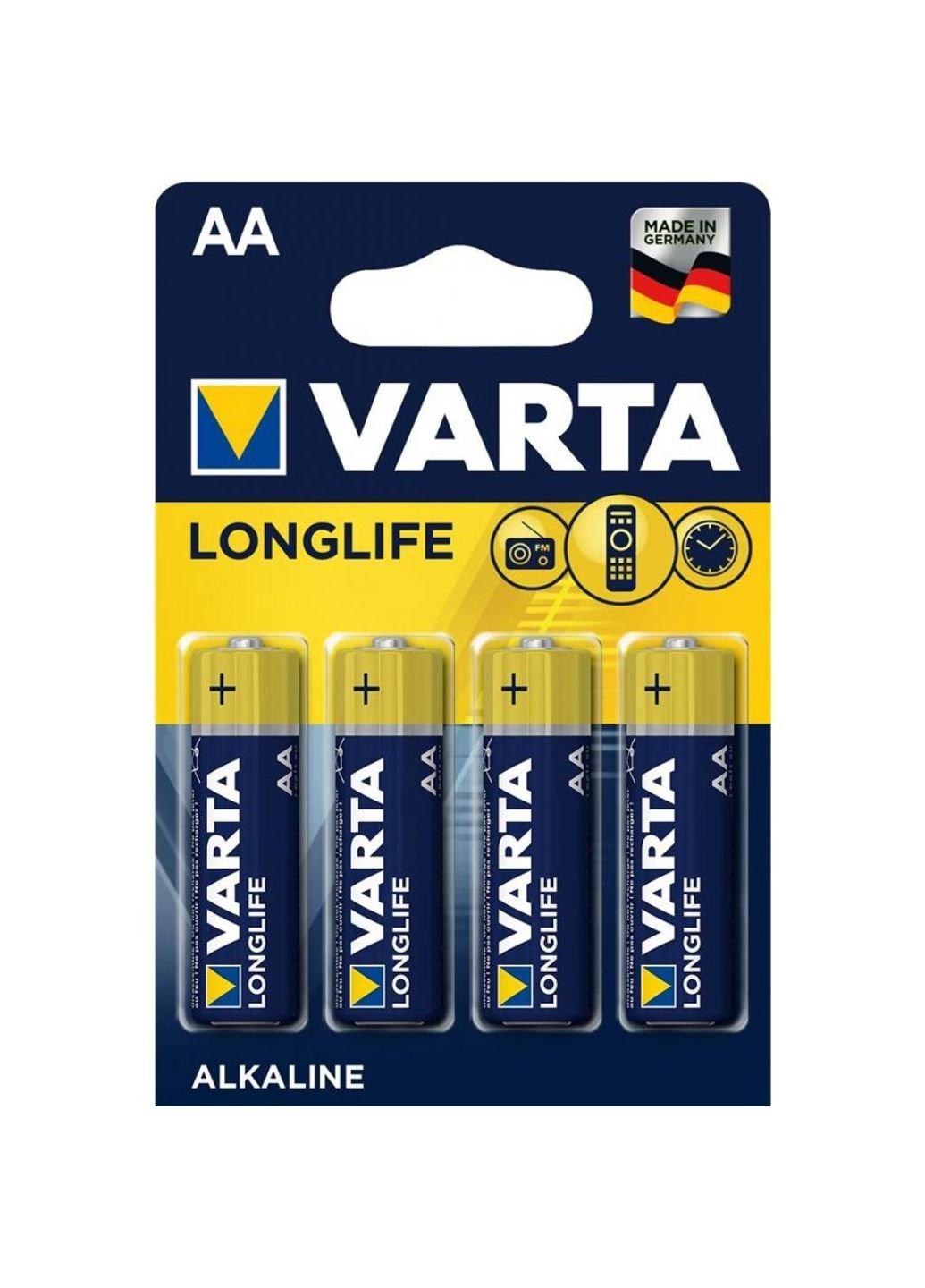 Батарейка AA Longlife LR6 * 4 (04106101414) Varta (251411957)