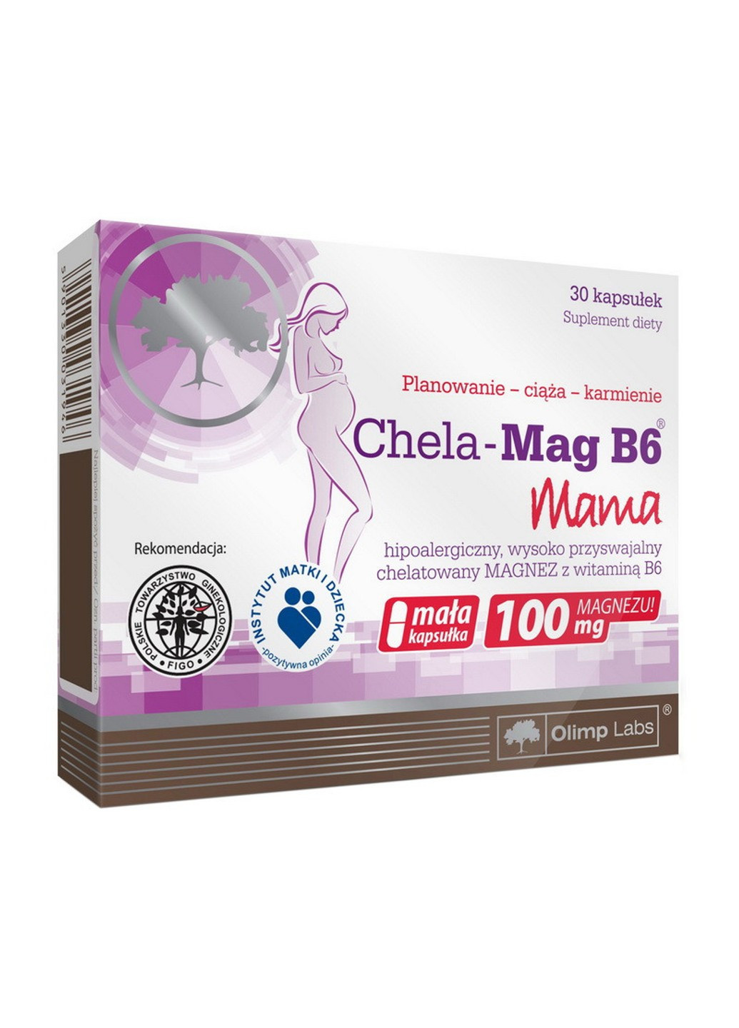 Магній хелат + б6 для вагітних і годуючих Chela-Mag B6 Mama (30 капс) олімп Olimp (255408220)