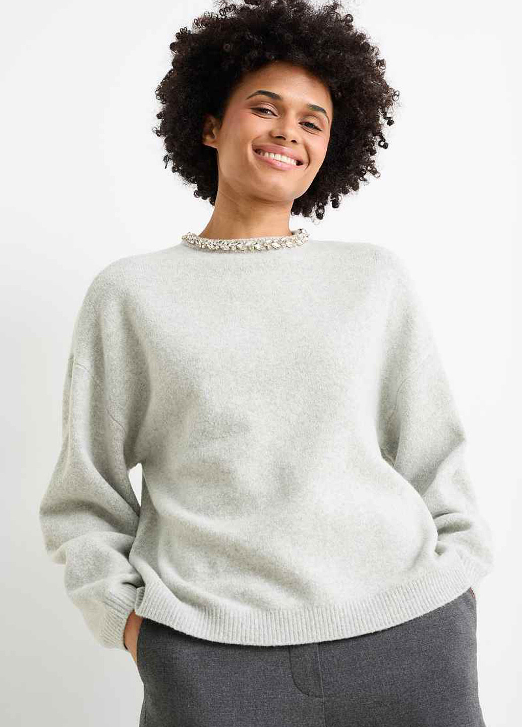 Світло-сірий демісезонний джемпер джемпер C&A