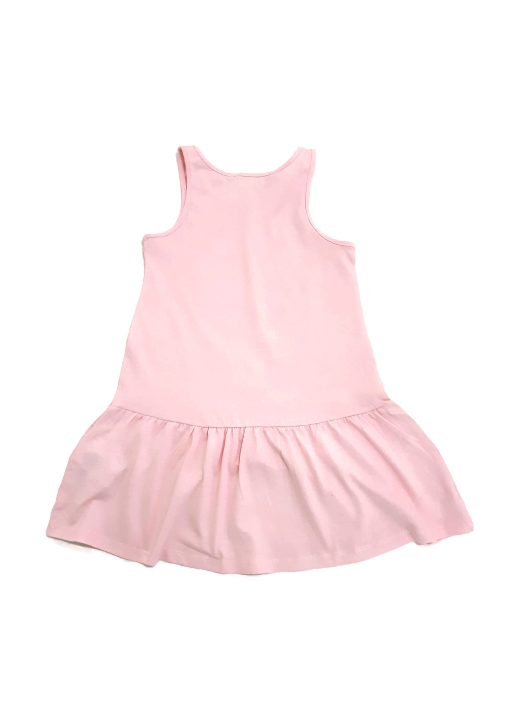 Светло-розовое кэжуал платье H&M с рисунком