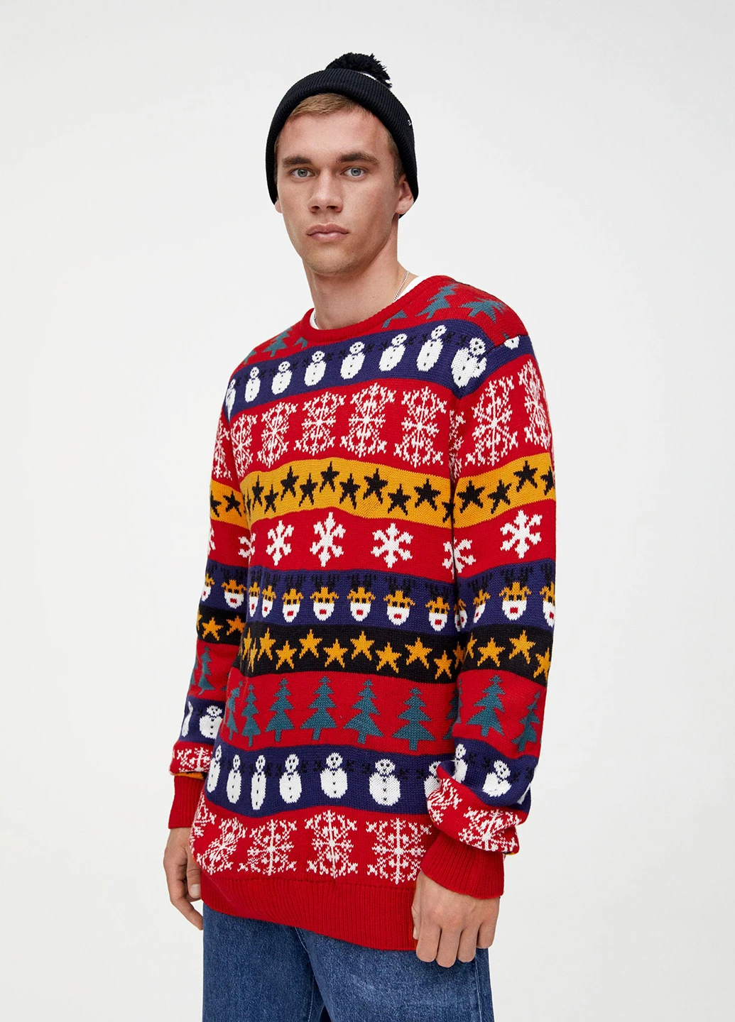 Червоний демісезонний джемпер джемпер Pull & Bear
