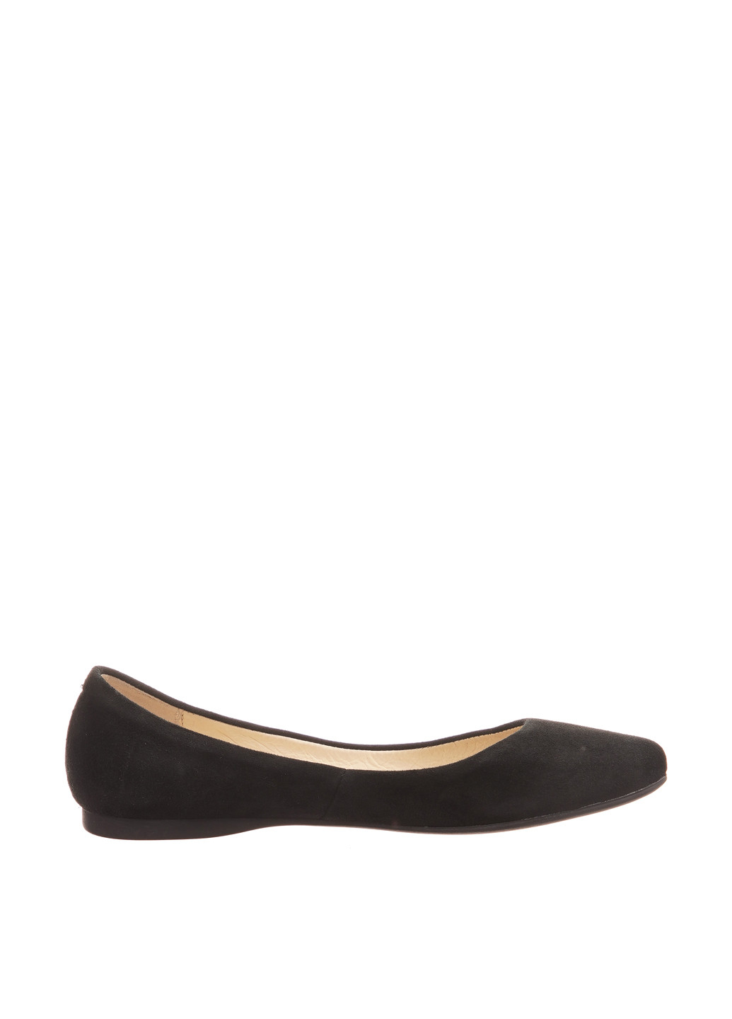 Женские балетки Viscala | чёрные однотонные без декора натуральная замша (302037618)