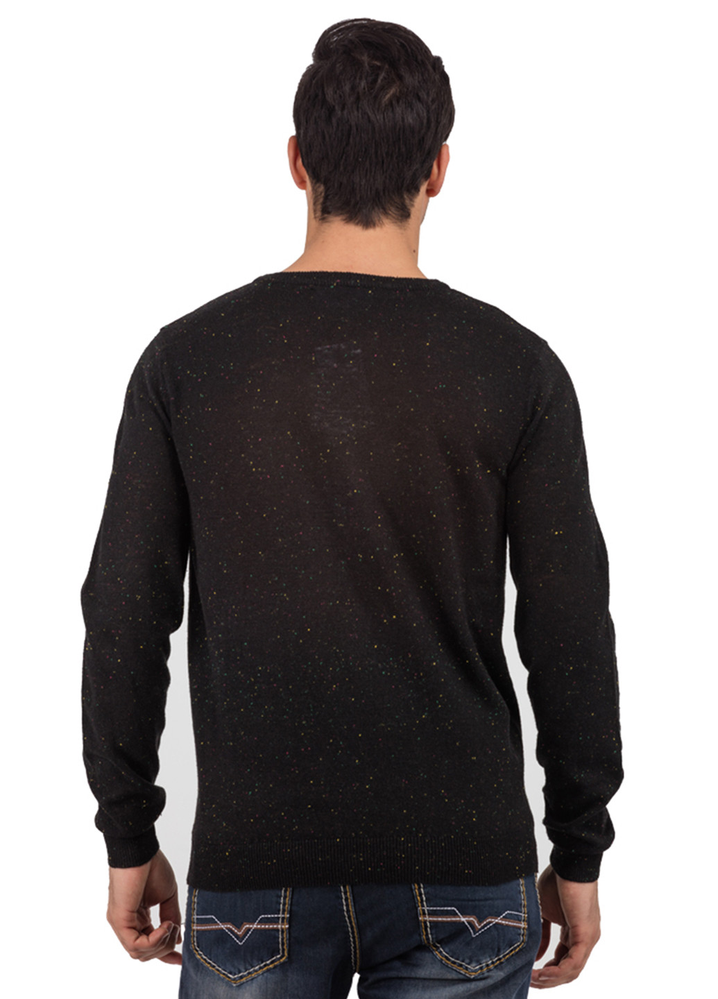 Черный демисезонный свитер джемпер Яavin