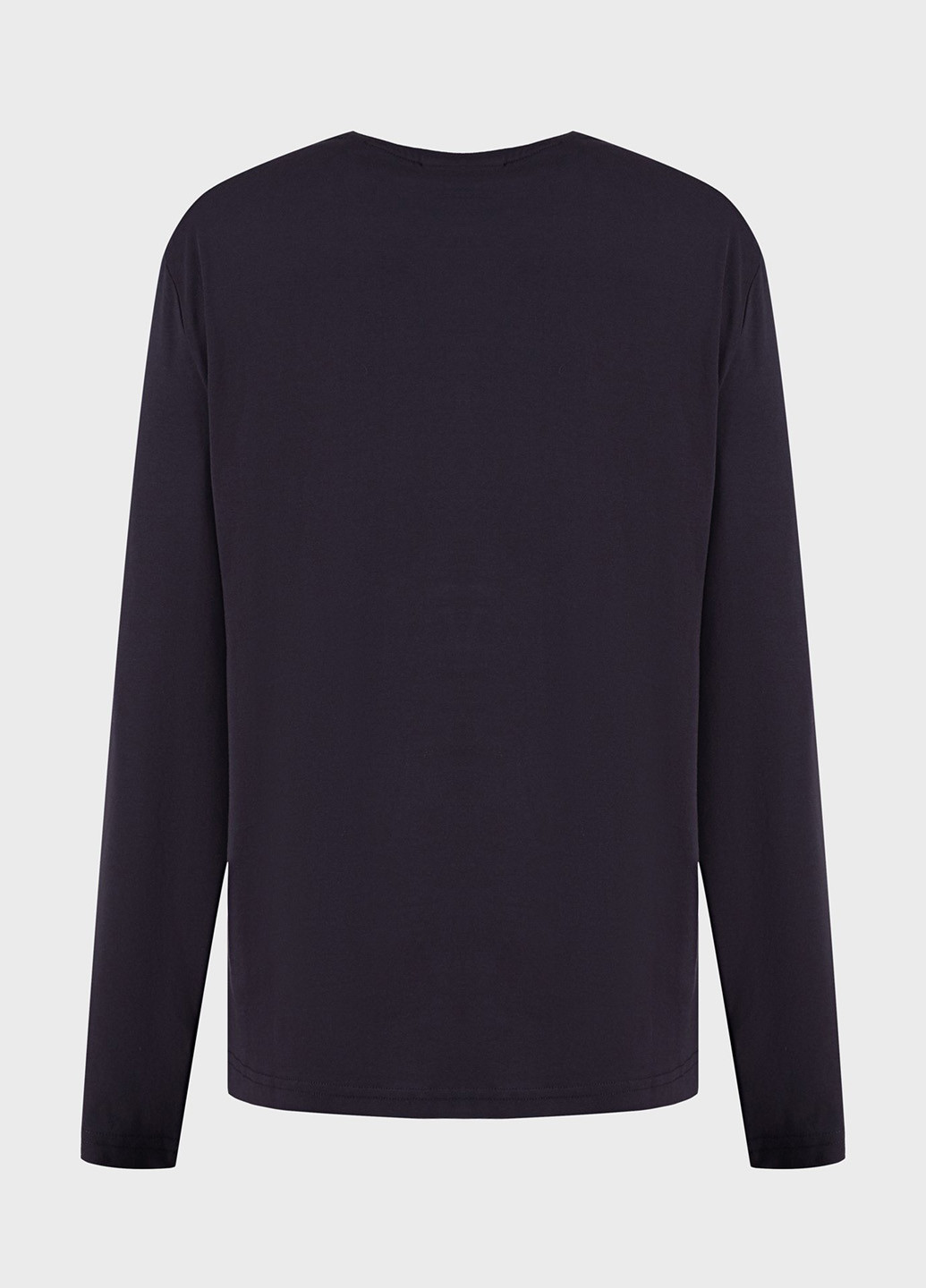 Синий демисезонный кэжуал лонгслив Gant однотонный