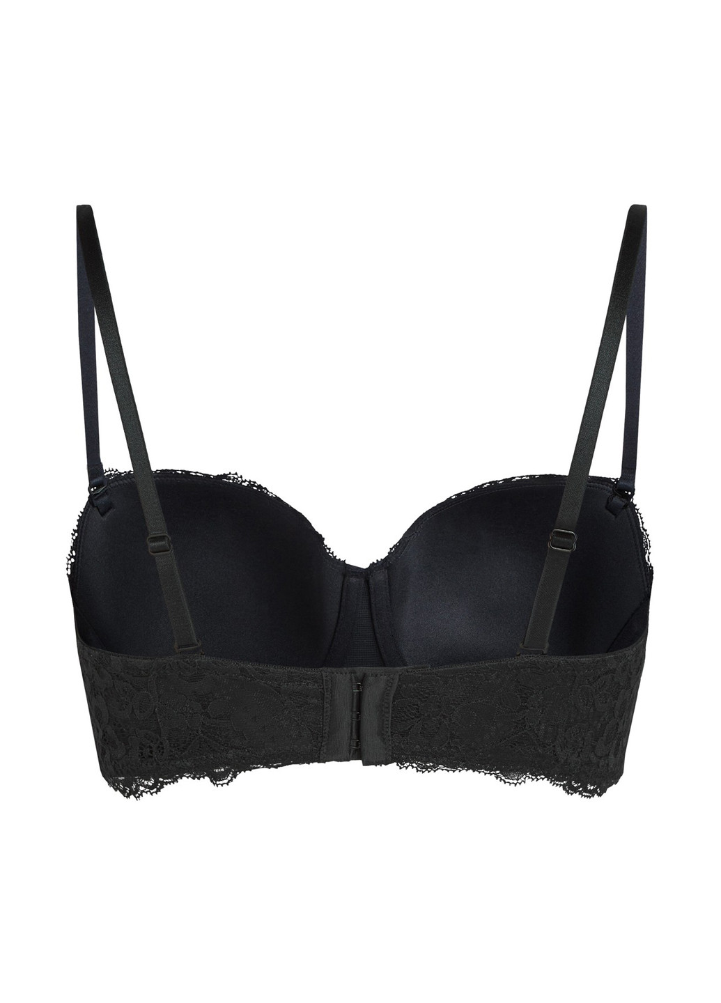 Чёрный балконет бюстгальтер Hunkemoller без косточек полиамид