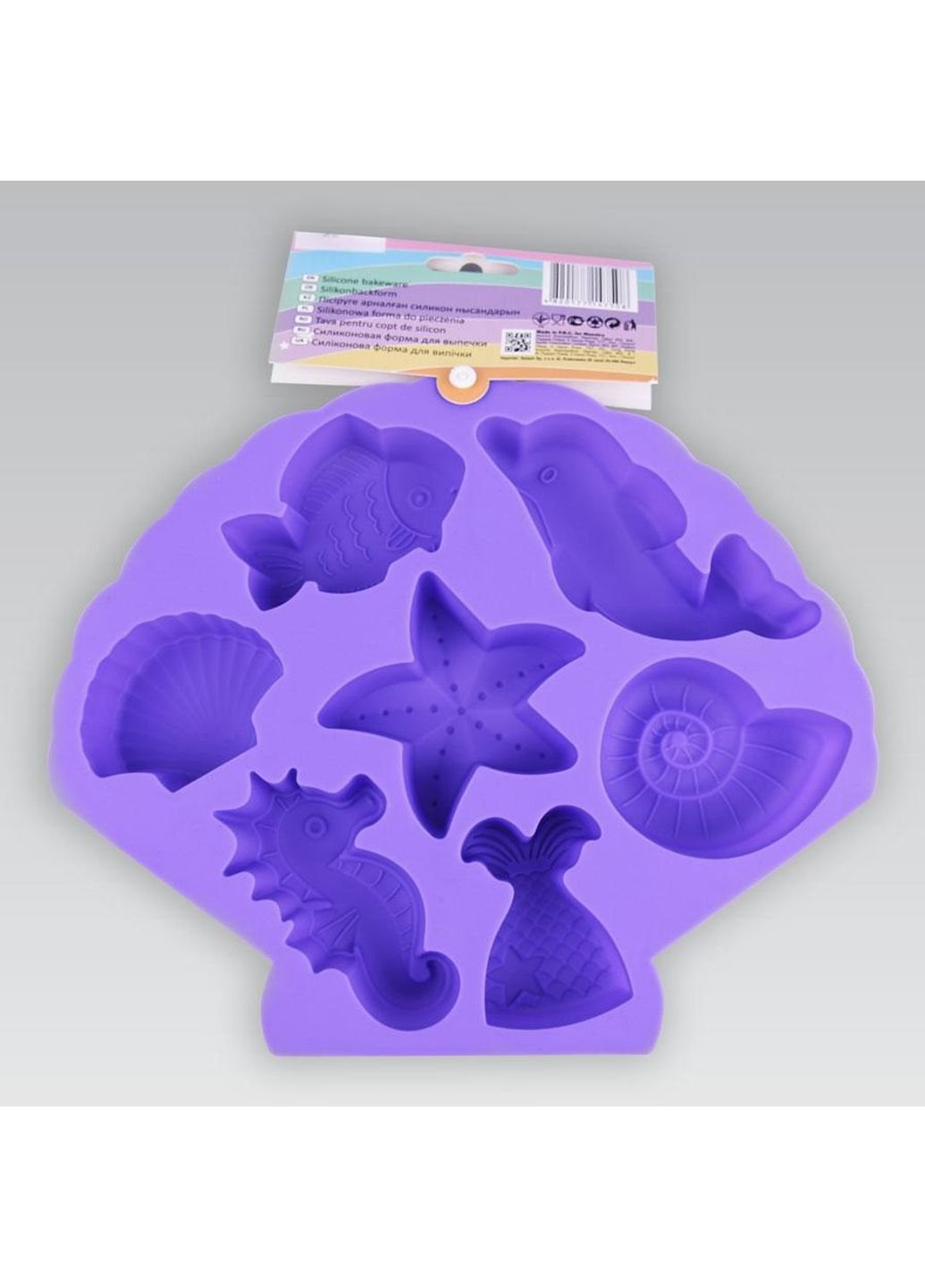 Форма для выпечки кексов Морская жизнь MR-1055 25х20,7х3 см Maestro (253624046)