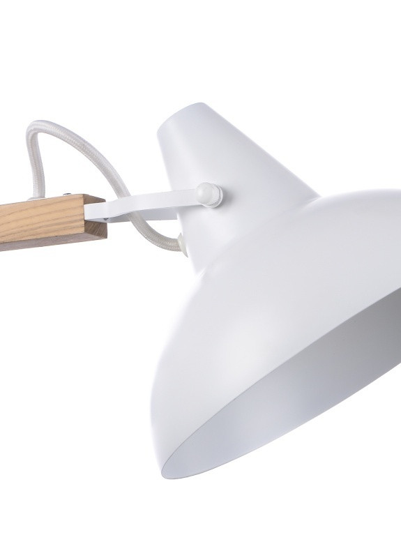 Люстра стельова лофт підвісна на 3 плафона дерев'яна BL-129S/3 E14 WH Brille (253887581)