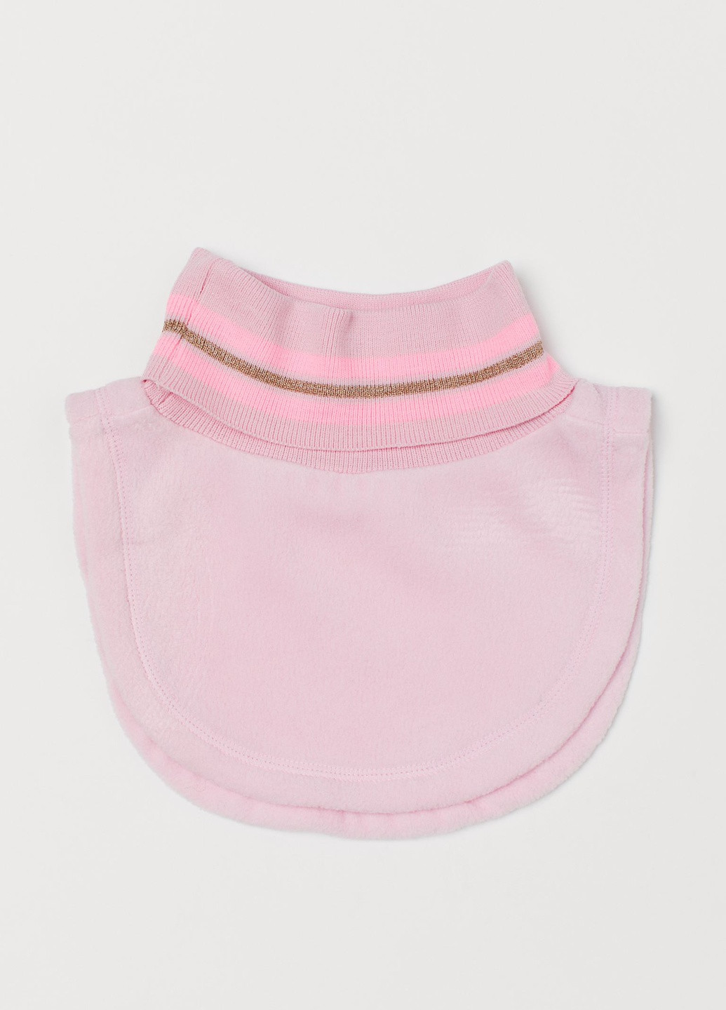 Манишка H&M однотонный светло-розовый кэжуал