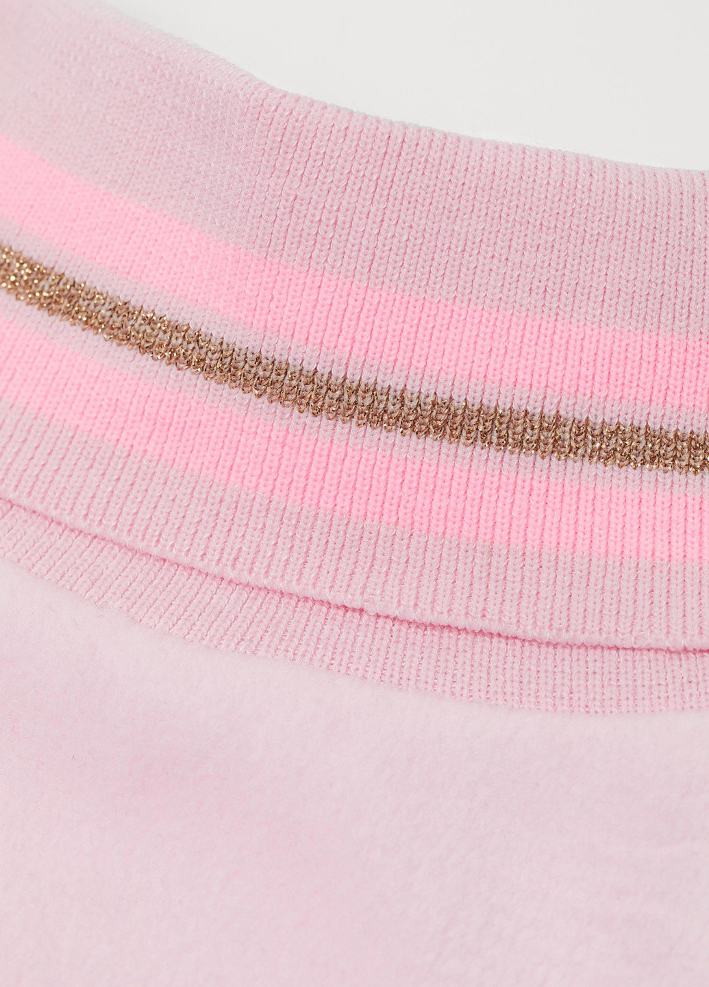 Манишка H&M однотонний світло-рожевий кежуал