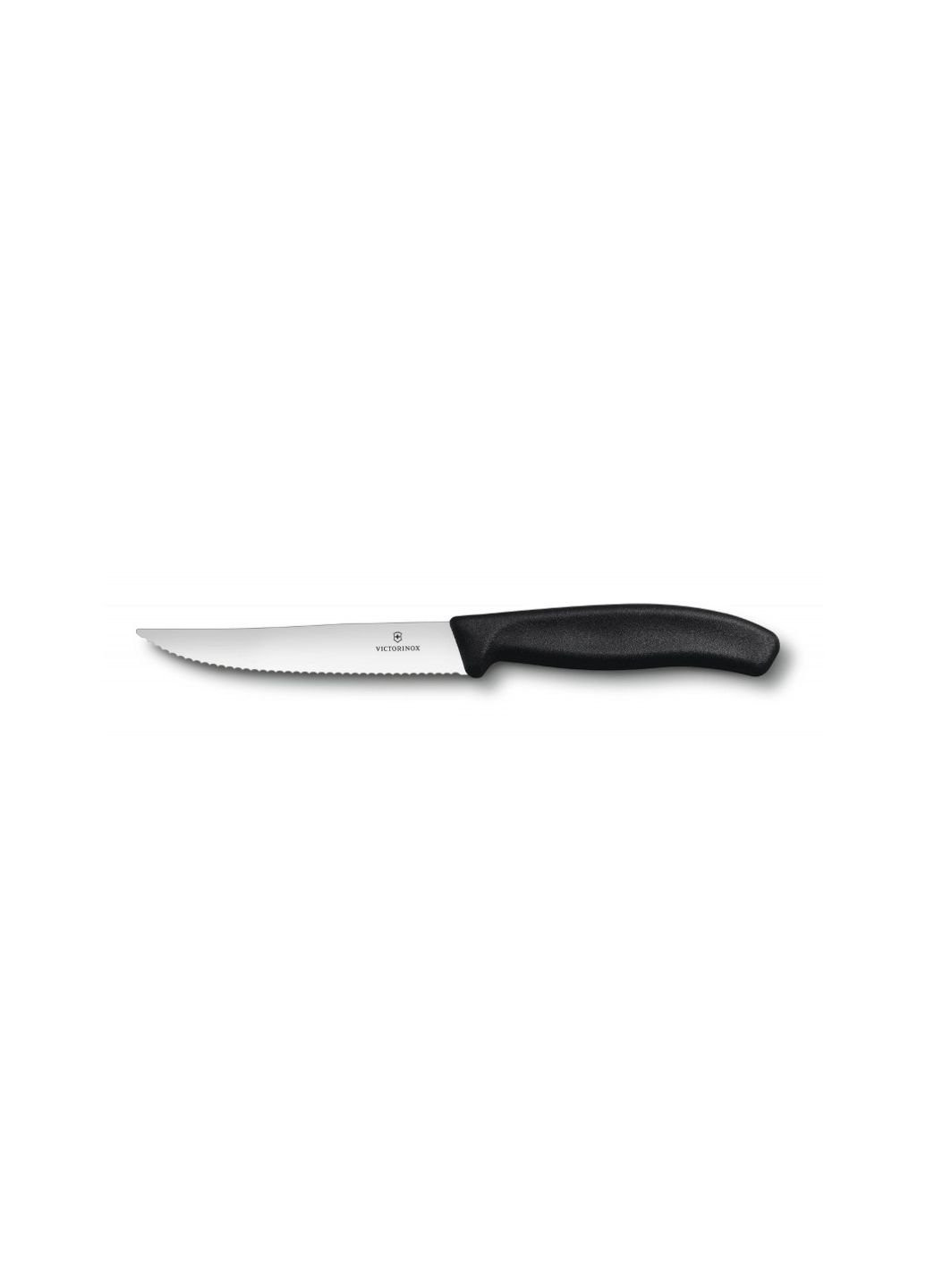 Кухонный нож SwissClassic SteakPizza 12 см Serrated Black (6.7933.12) Victorinox (254073602)