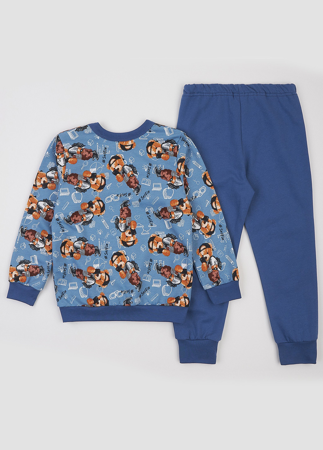 Темно-синій демісезонний комплект (світшот, штани) Ляля