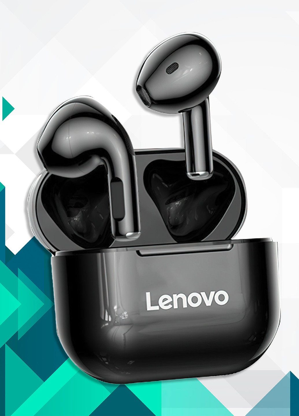 Беспроводные наушники LP40 / Наушники с микрофоном Bluetooth для Айфона и Андроид 8469 Черный 62967 Lenovo (254695227)