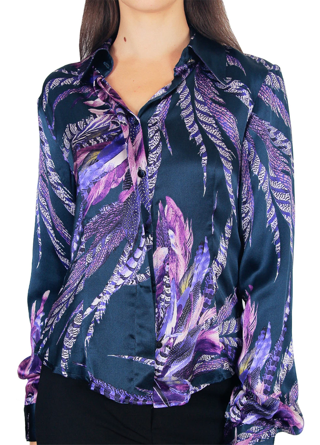 Фіолетова блуза Just Cavalli