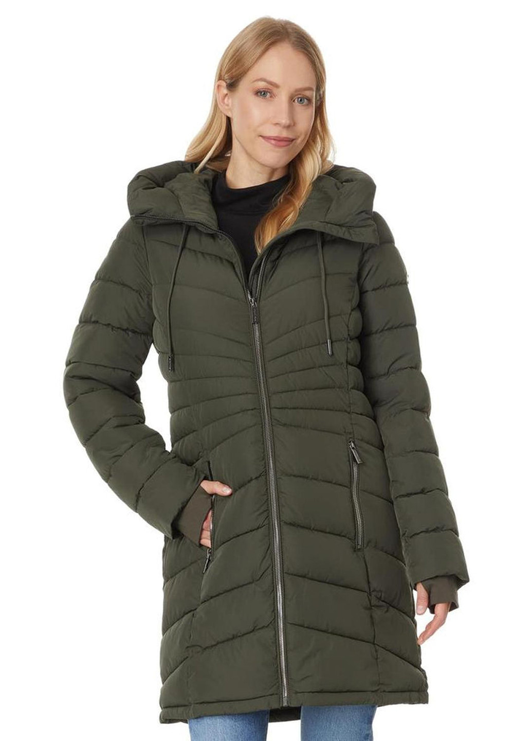 Зелена демісезонна куртка Michael Kors