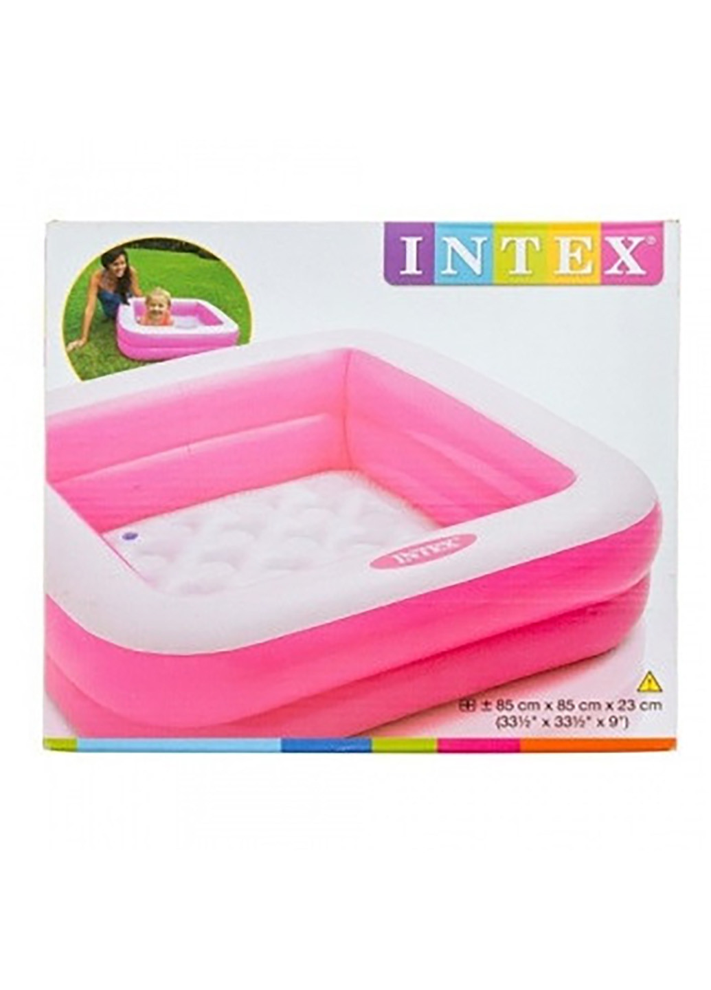 Надувний басейн 85х85х23 см Intex (219904925)
