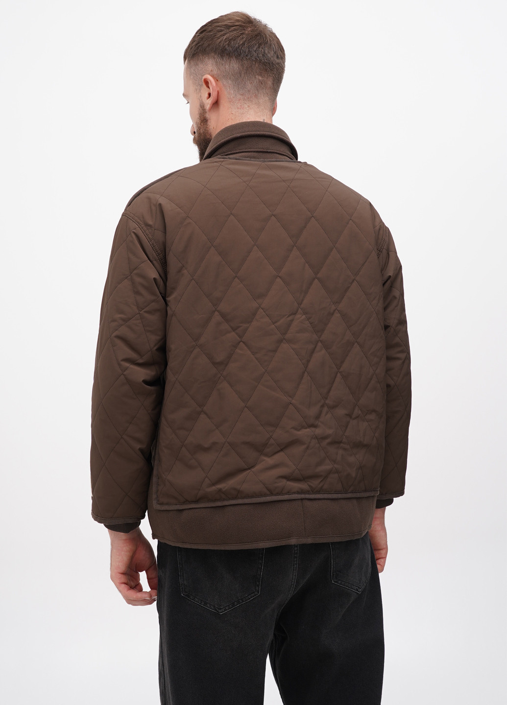 Темно-коричневая демисезонная куртка куртка-лайнер H&M