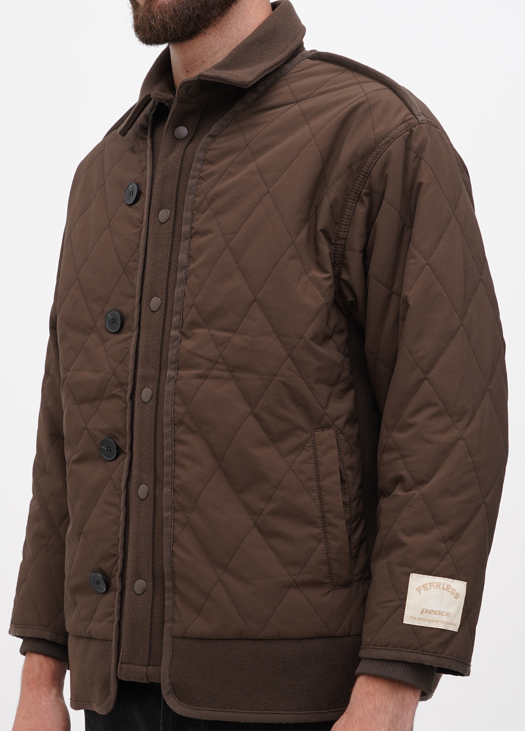 Темно-коричневая демисезонная куртка куртка-лайнер H&M