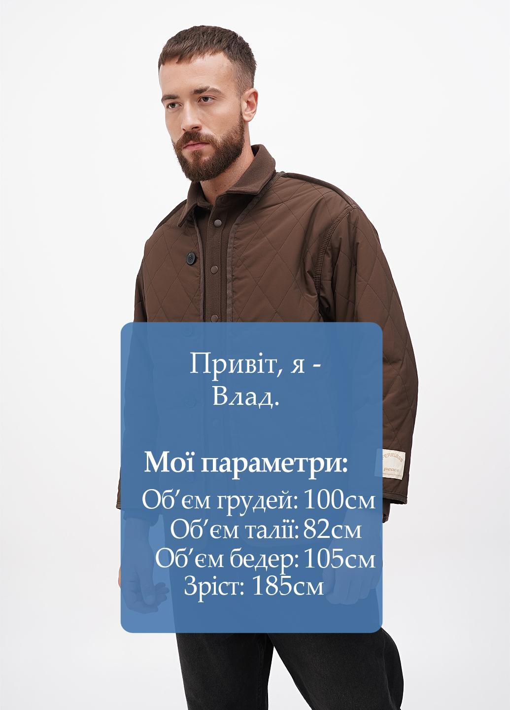 Темно-коричневая демисезонная куртка куртка-лайнер H&M