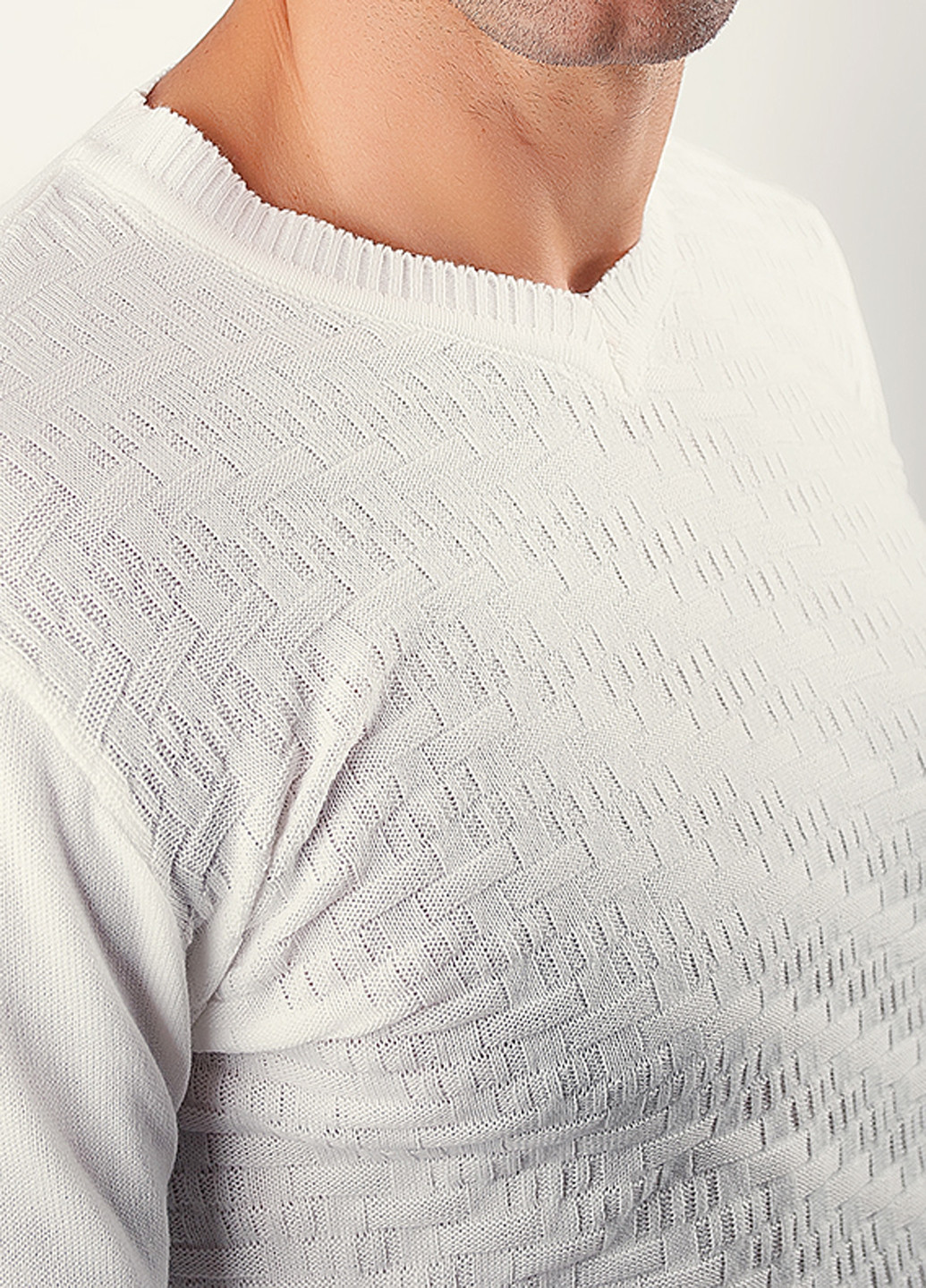 Білий демісезонний пуловер пуловер Time of Style