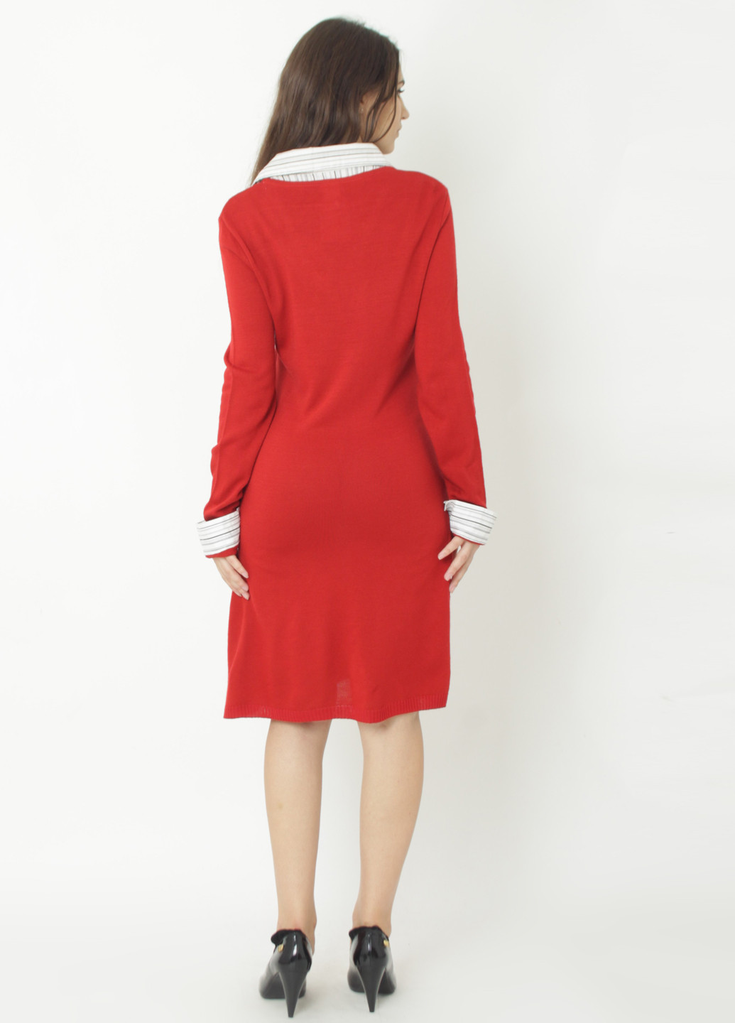 Красное кэжуал платье Mtp однотонное