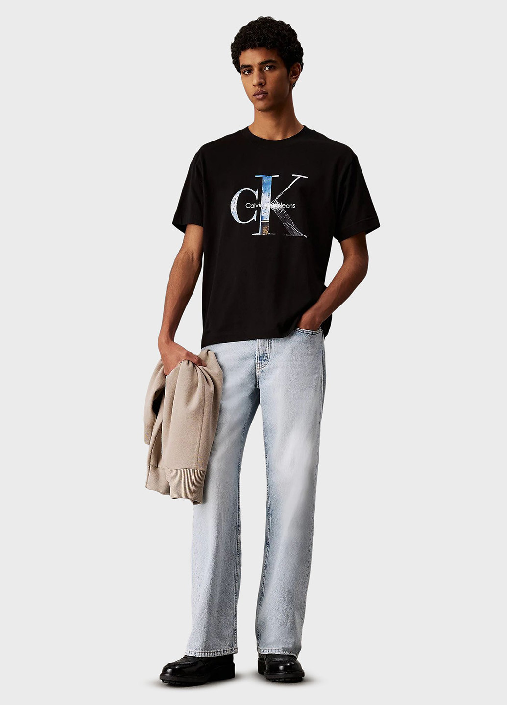 Чорна футболка Calvin Klein Jeans