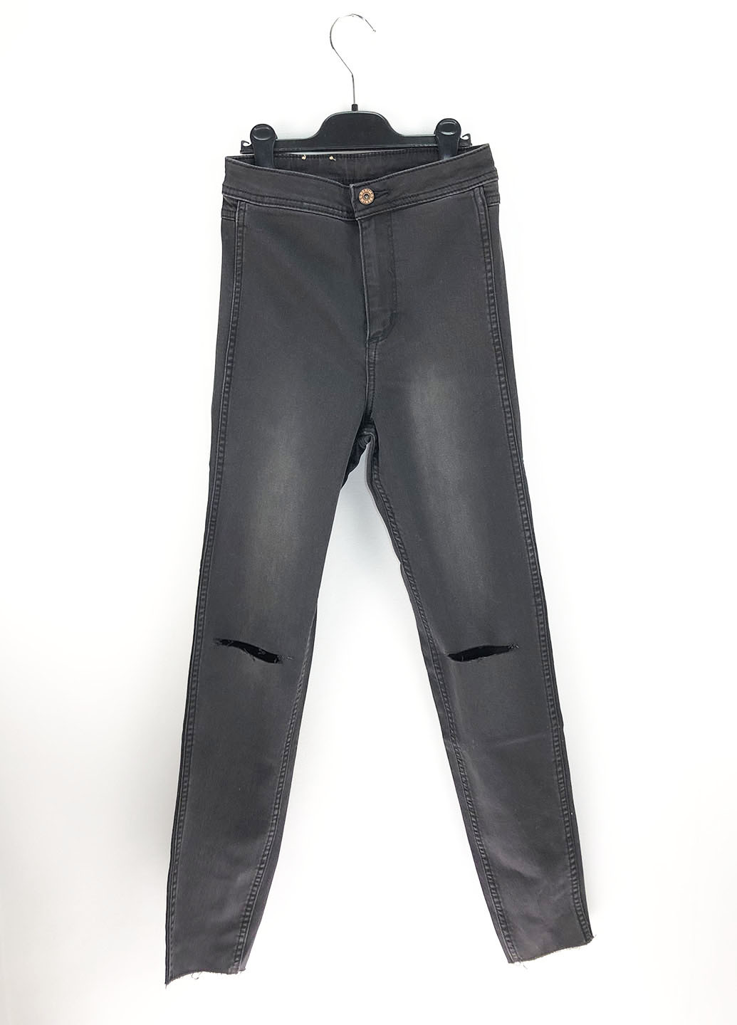 Джинси H&M завужені градієнти темно-сірі джинсові