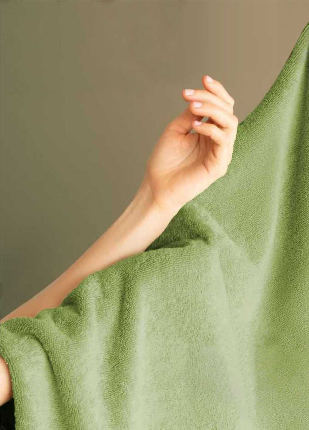 Lovely Svi рушник махровий банний (бавовна) в подарунковому пакеті розмір: 70 на 140 см зелений однотонний зелений виробництво - Китай