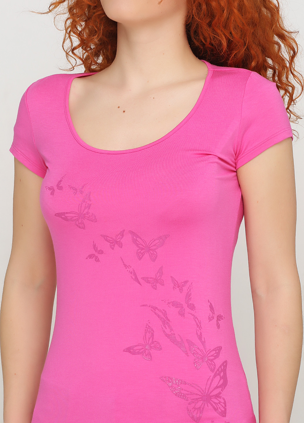 Рожева літня футболка Diadora
