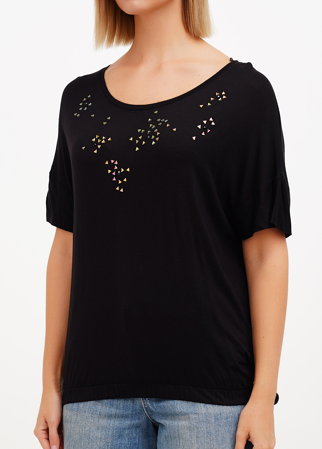 Чорна блуза Sassofono