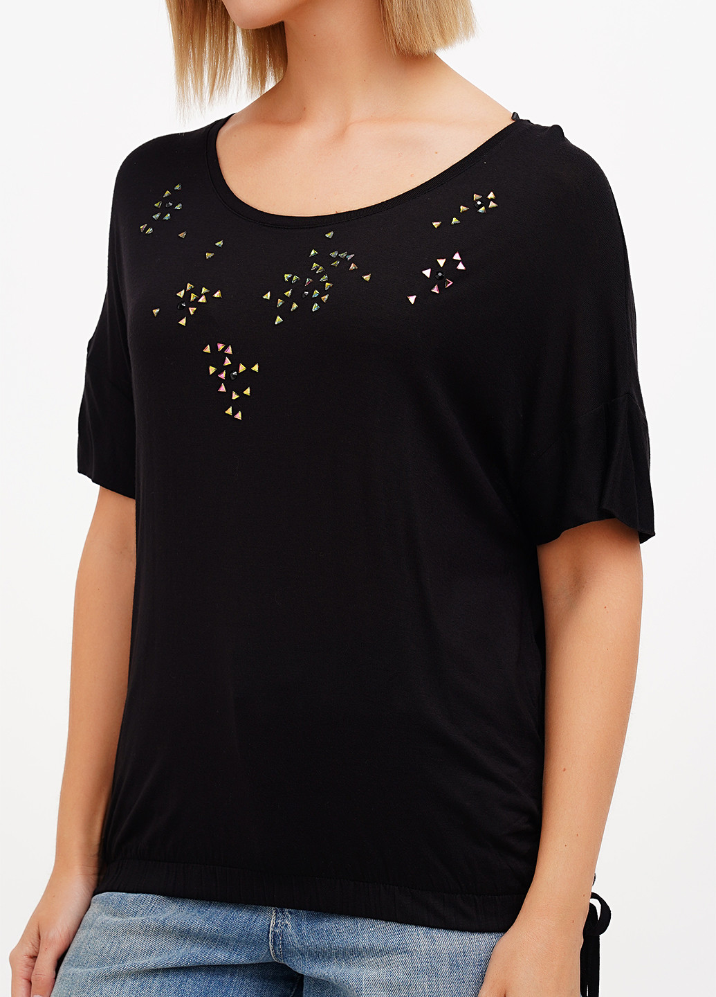 Чорна блуза Sassofono