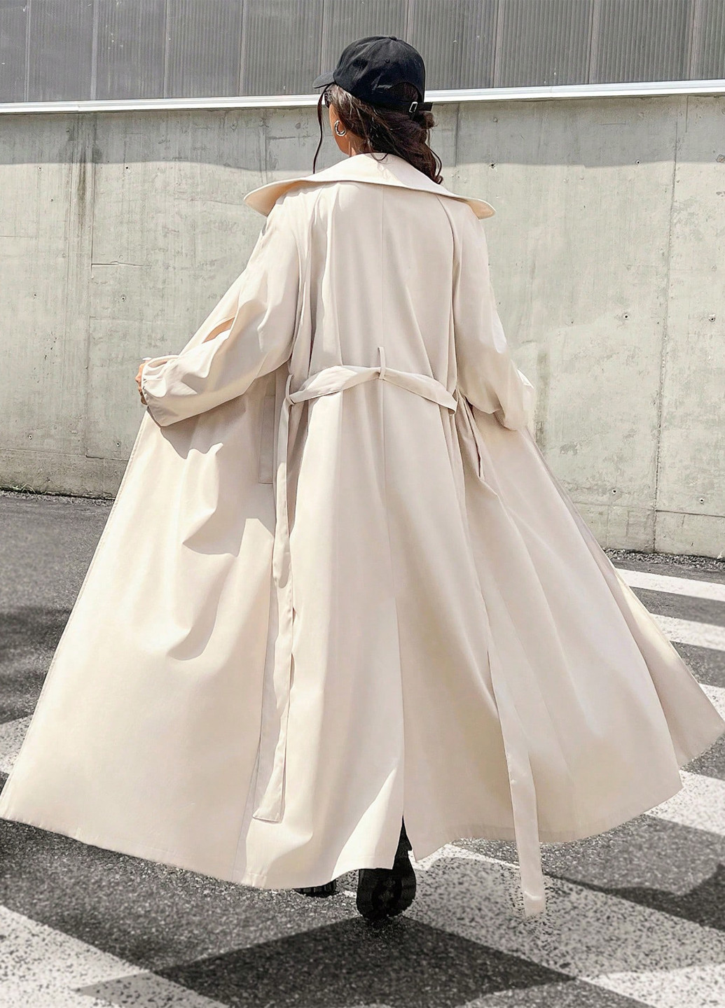 Плащ SHEIN тренчкот без застежки демисезон (332312807)