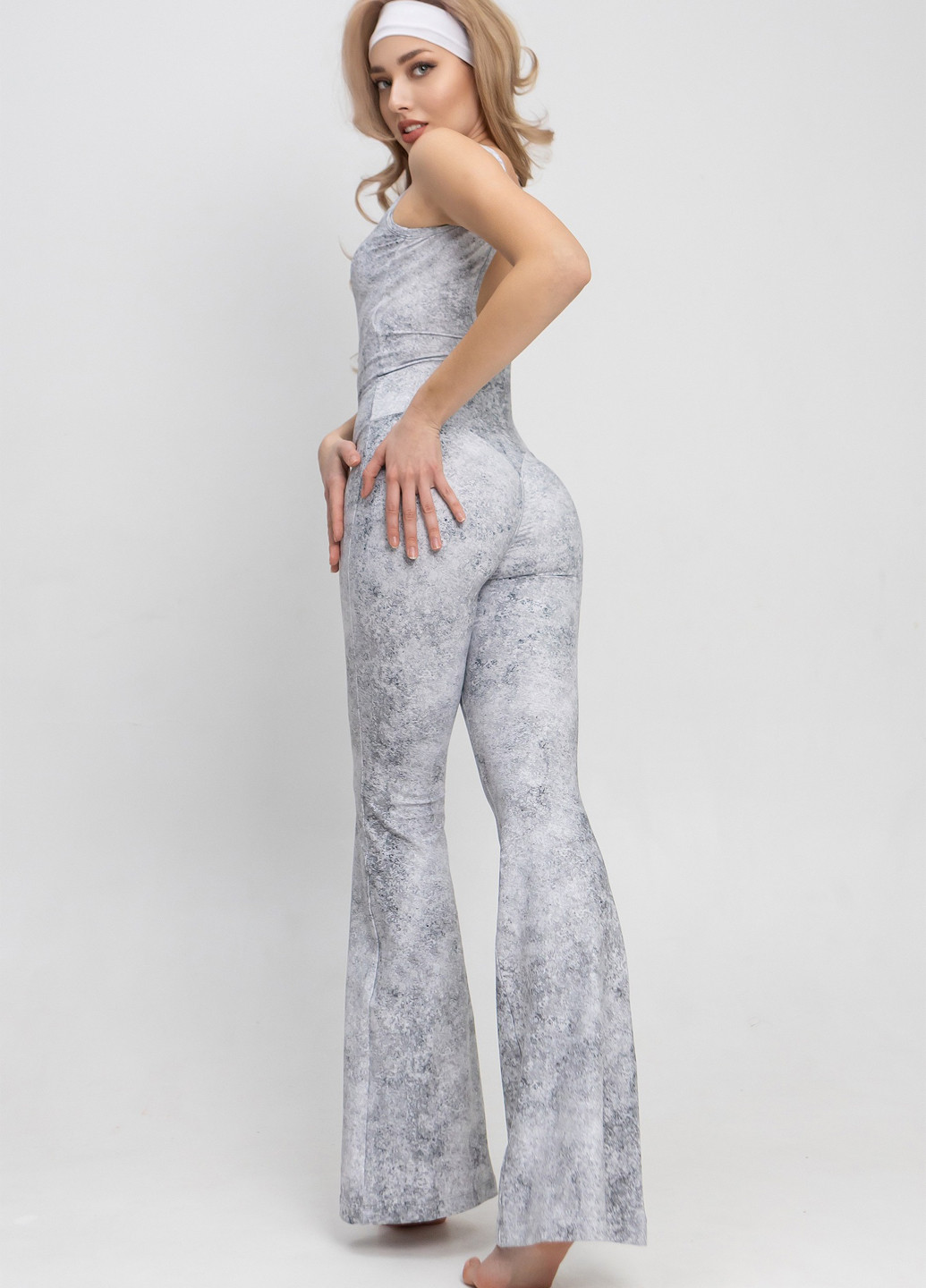 Комбинезон TOTALFIT комбинезон-брюки варенка серебряный кэжуал полиэстер