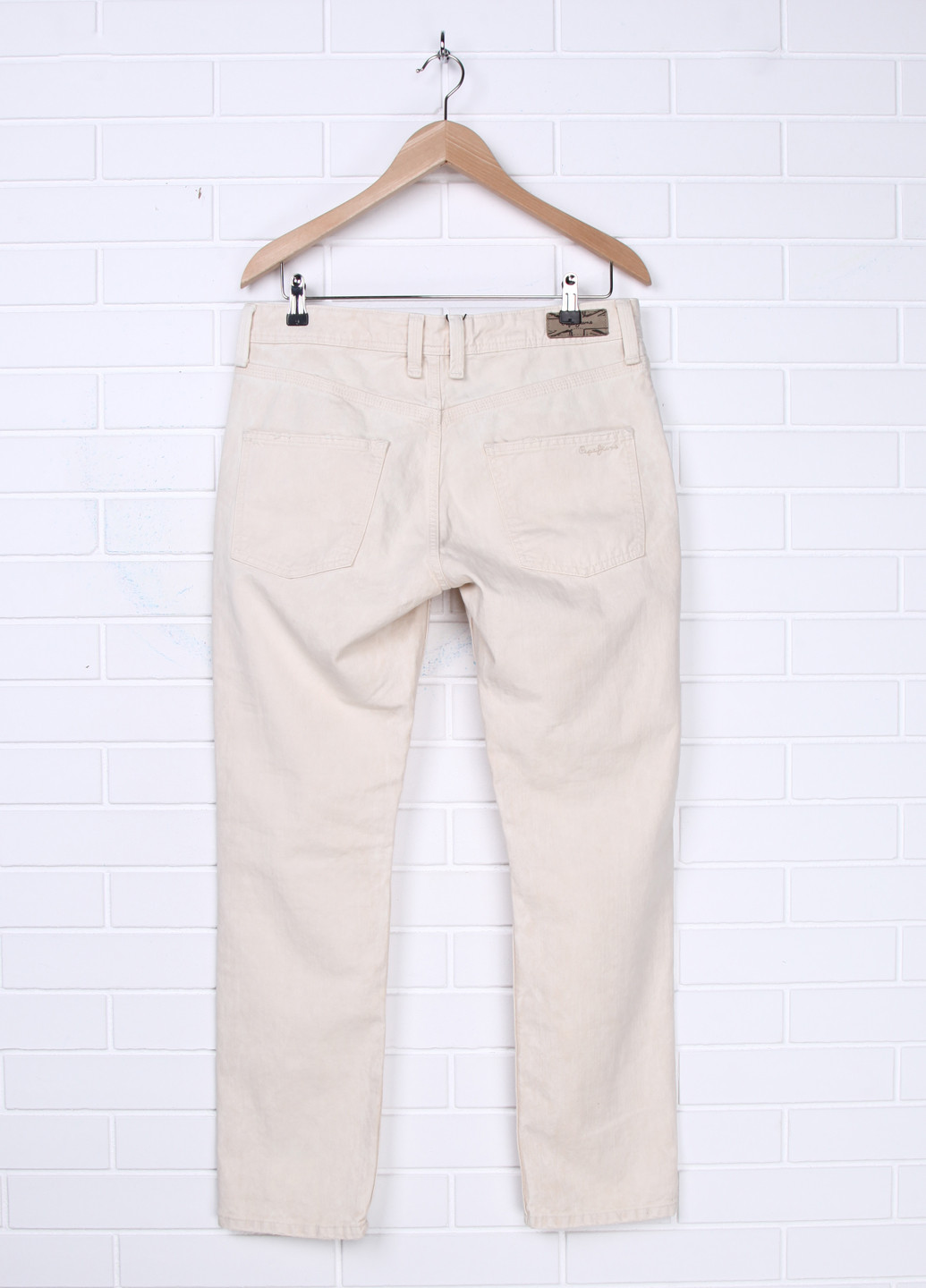 Молочные кэжуал летние зауженные брюки Pepe Jeans
