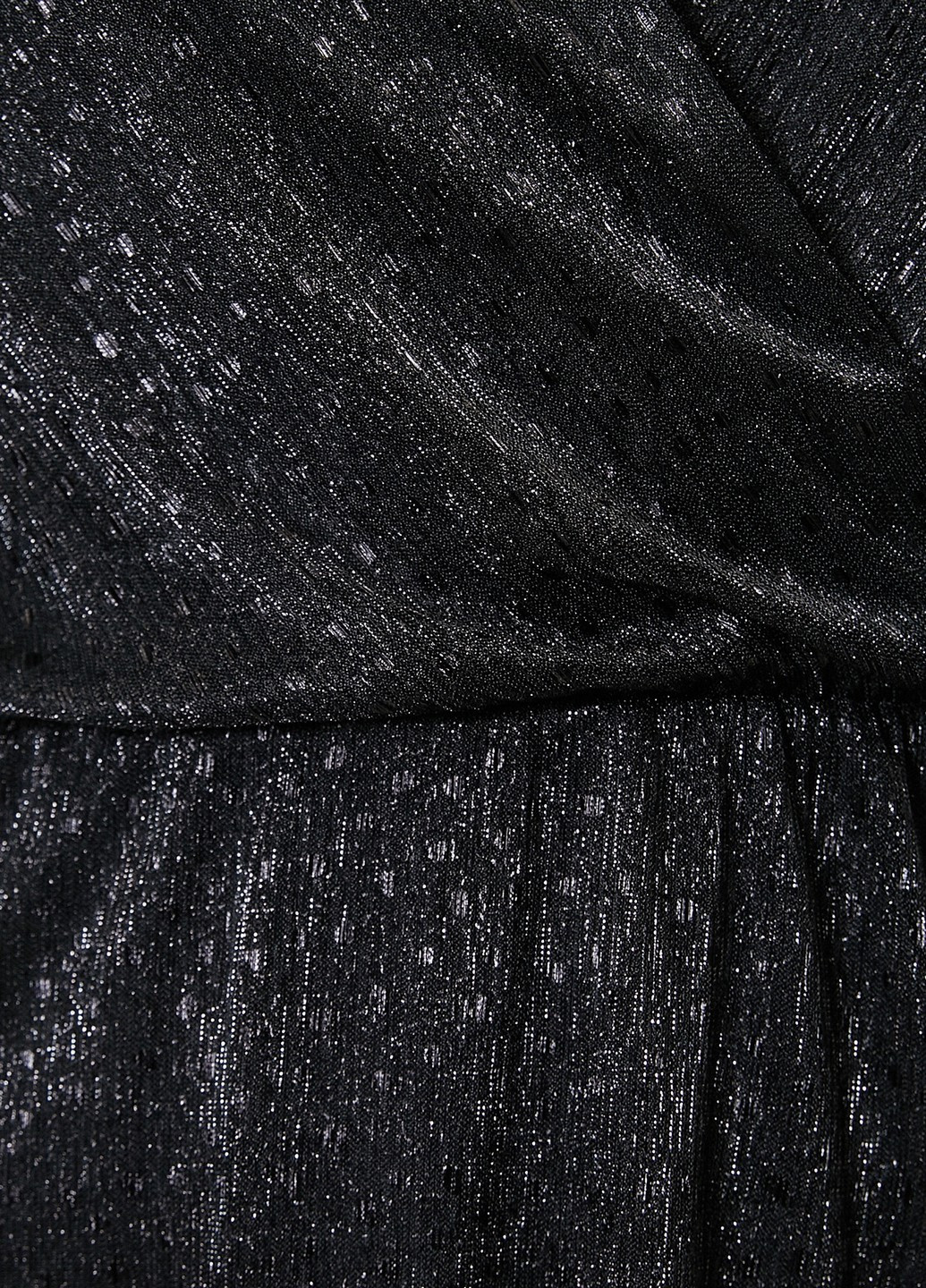 Черное кэжуал платье клеш, на запах KOTON в горошек
