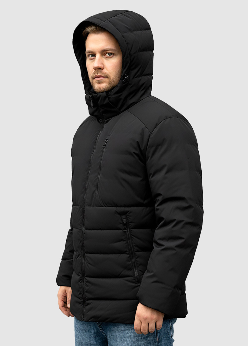 Чорна демісезонна куртка Sun's House