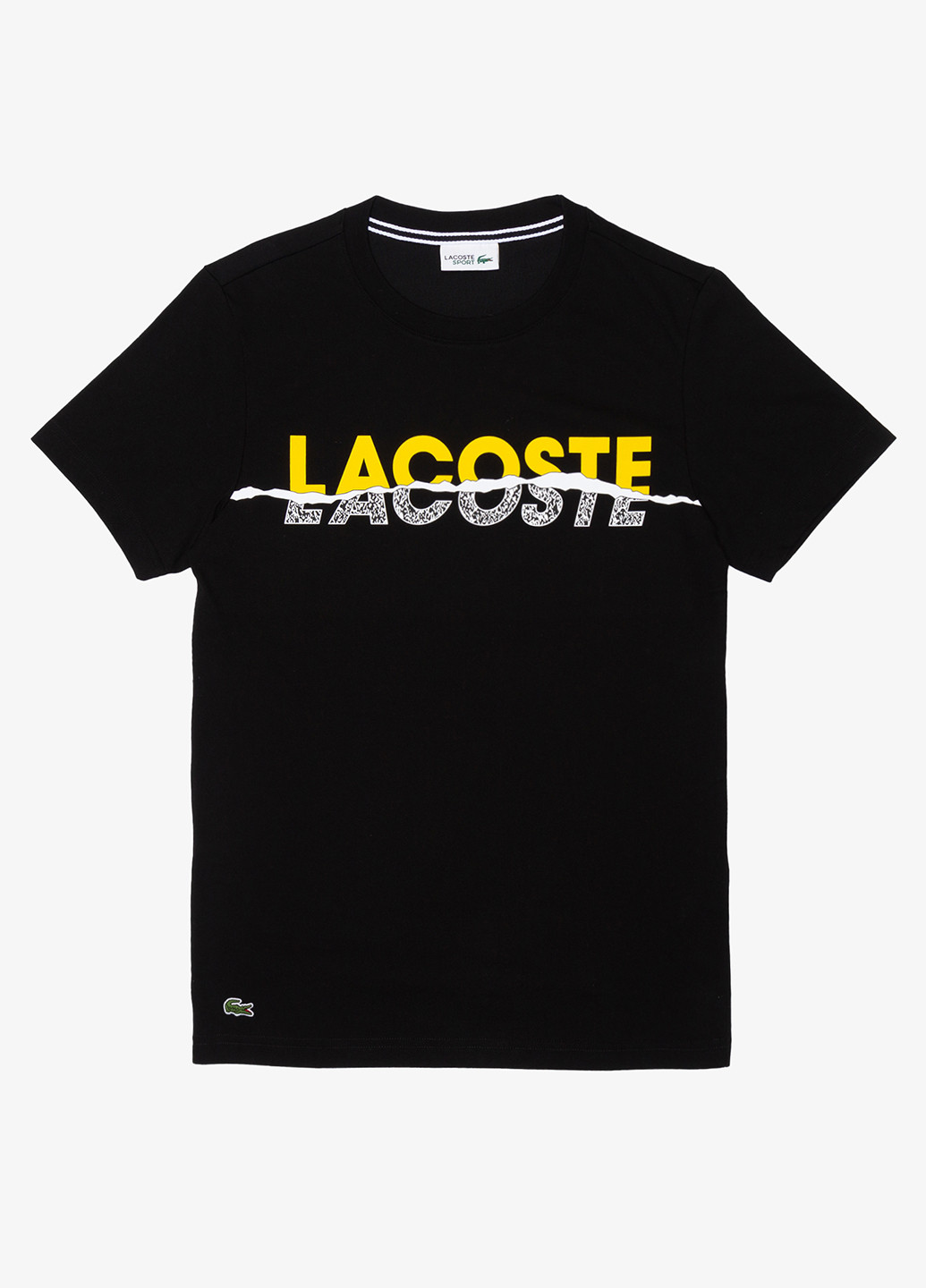 Чорна футболка Lacoste