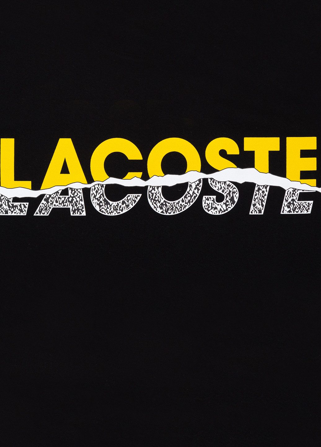 Чорна футболка Lacoste