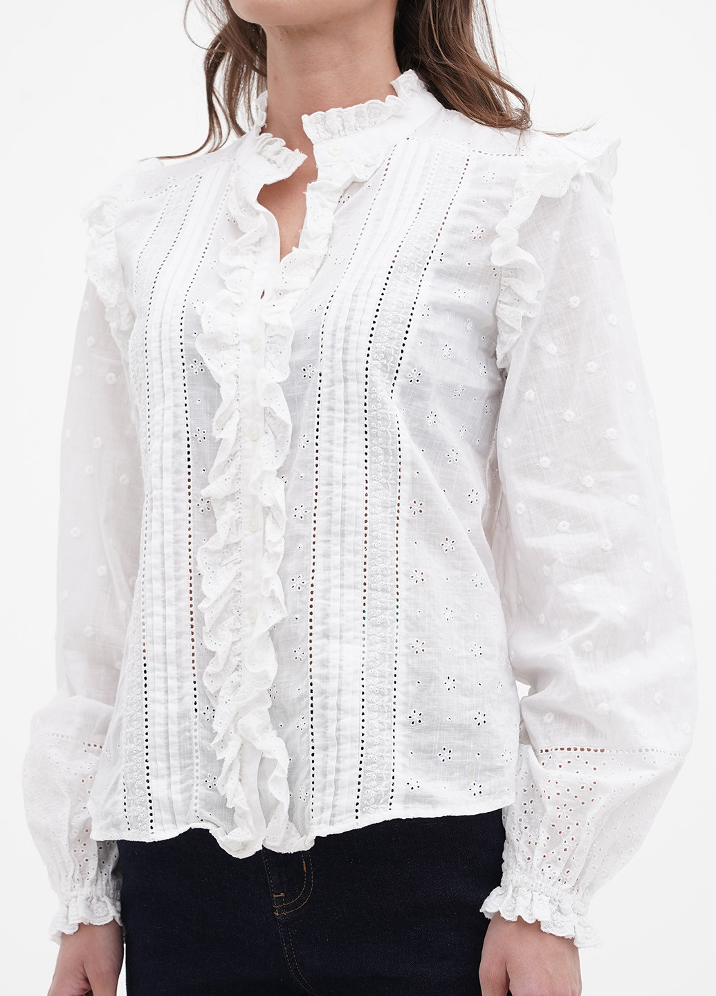 Белая летняя блуза Boden