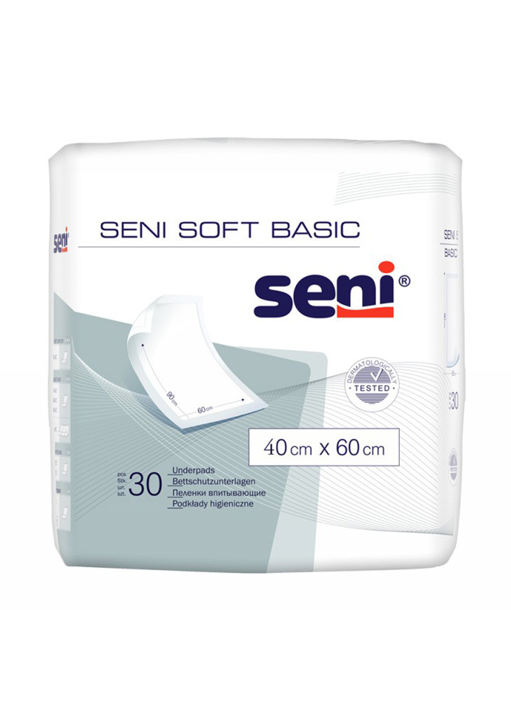 Гигиенические пеленки Soft Basic 40х60 30 шт. Seni (221115042)