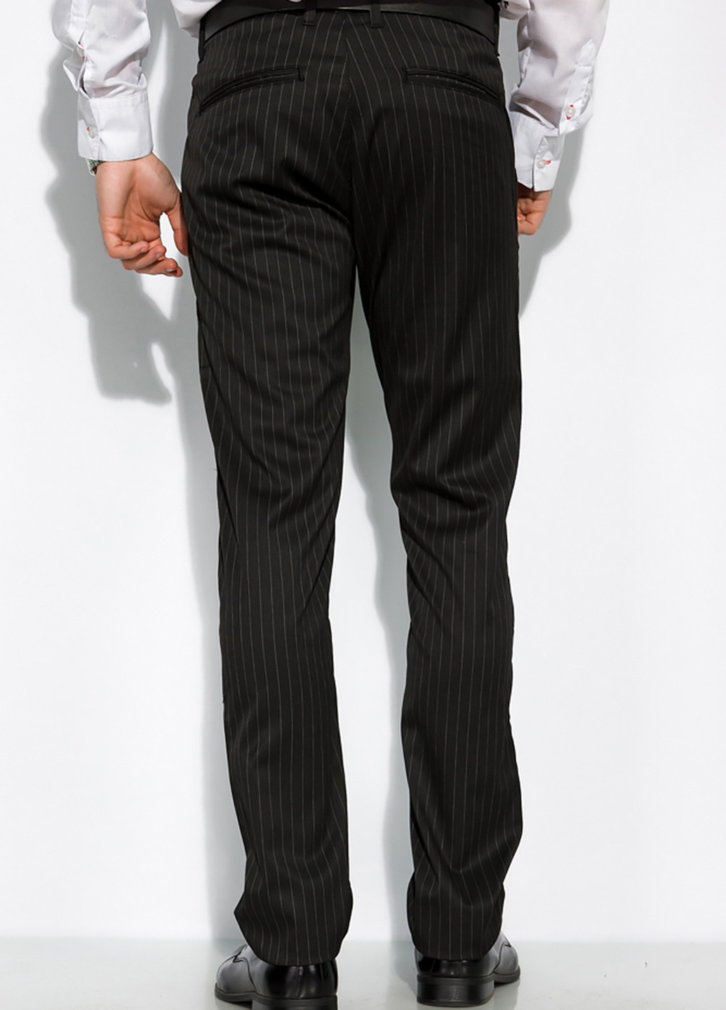 Черные классические демисезонные прямые брюки Time of Style