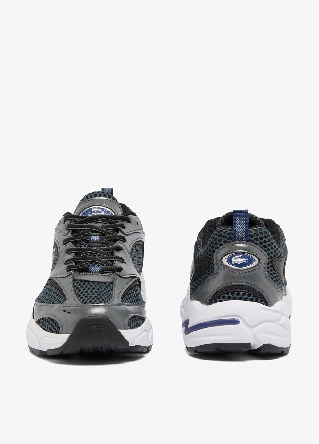 Серо-синие демисезонные кроссовки Lacoste STORM 96 2K