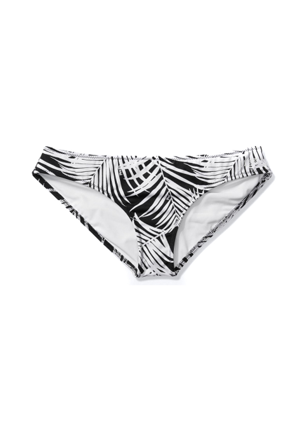 Черно-белый летний купальник (лиф, трусы) бандо, раздельный Victoria's Secret